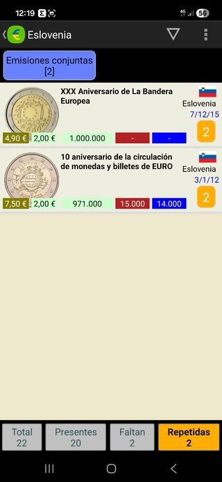 Moneda 2 euros Eslovenia