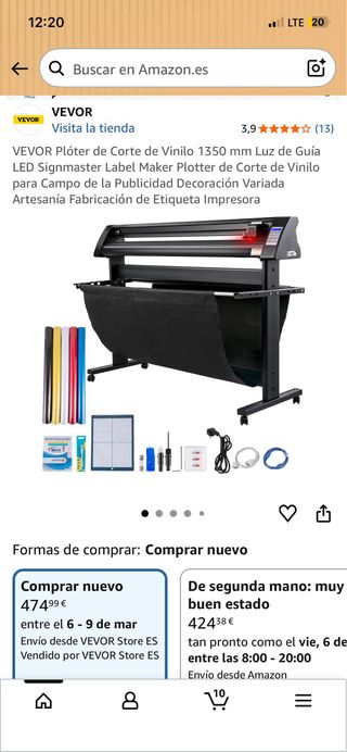 Plotter de corte de vinilo VEVOR 1350 mm