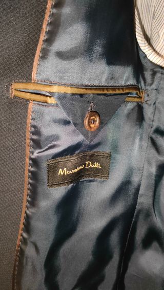 Americana Massimo Dutti azul marino