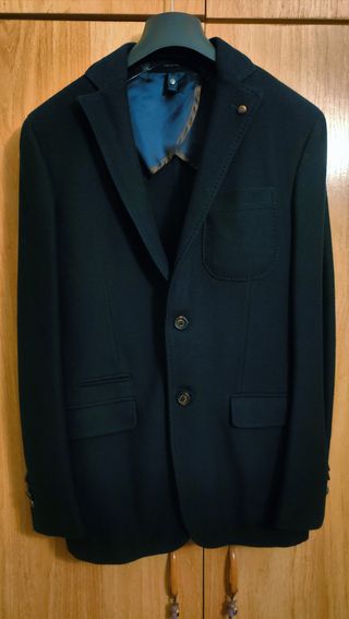 Americana Massimo Dutti azul marino