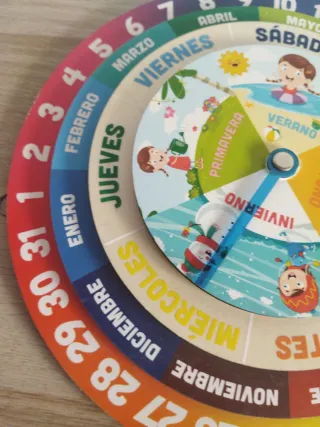 Reloj Calendario Infantil