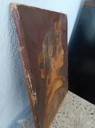 Antiguo cuadro óleo sobre lienzo