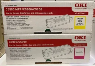 OKI 43324421-43324422 Toner Giallo e Magenta