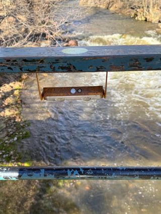 Lámpara Solar Acero Corten para escaleras