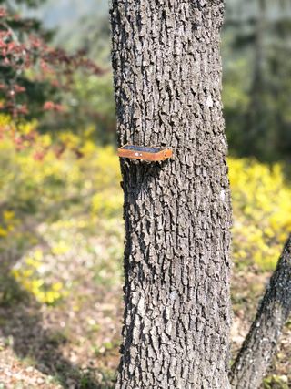Lámpara Solar Acero Corten para escaleras