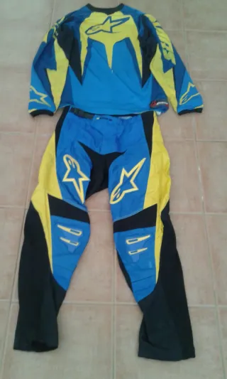 Equipación Motocross Alpinestars Azul/Amarillo