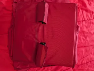 Organizador colgante de armario rojo