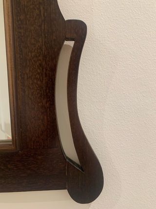 Espejo madera antiguo tallado