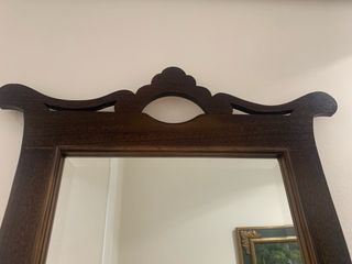 Espejo madera antiguo tallado