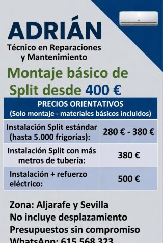 Técnico reparaciónes y montaje