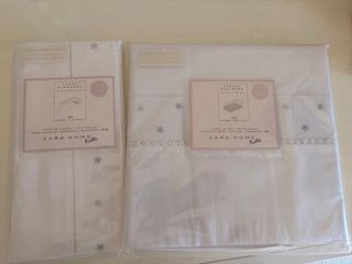 Juego Zara Home Cuna: Sábana y Almohada