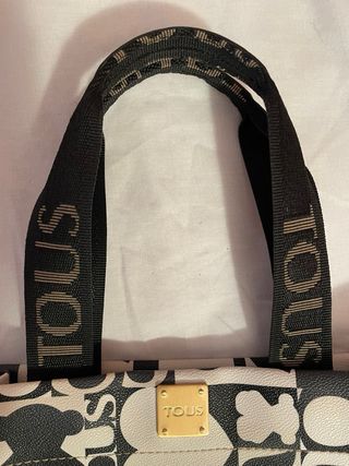 Bolso Tous estampado blanco y negro como nuevo