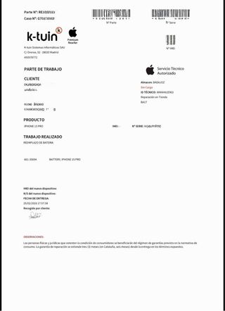 iPhone 15 Pro 256GB Negro