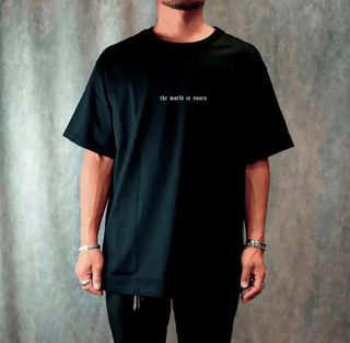 Franela Oversize Scarface Talla Única Negra