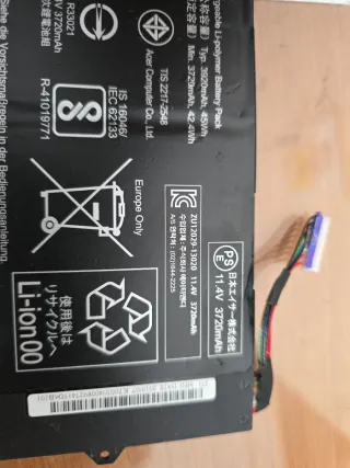 Batería Acer AP13J4K 11.4V 3720mAh