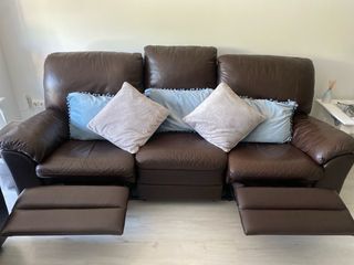 Divano a 3 posti in pelle