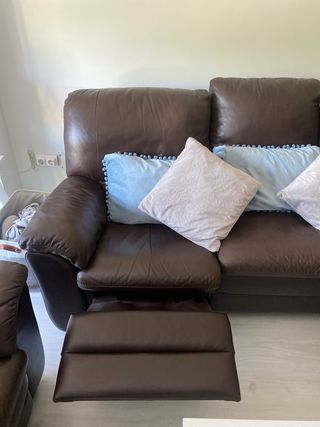 Divano a 3 posti in pelle