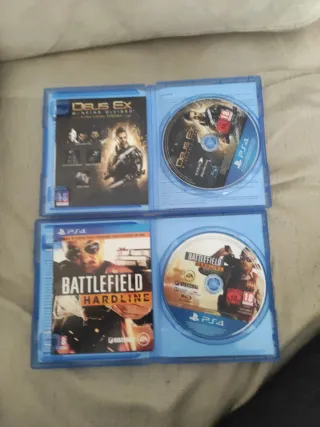 PS4 Deus Ex & Battlefield Hardline Juegos