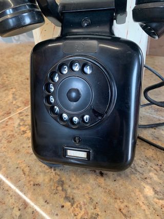 Telefono Bachelite Nero Vintage