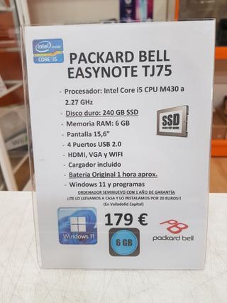 Packard Bell Easynote TJ75 Intel Core i5