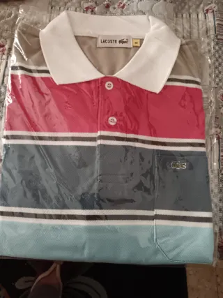 Polo Lacoste Rayas Talla XL