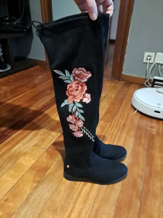 Botas de invierno mujer bordadas