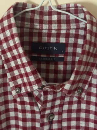 Camisa DUSTIN cuadros rojo y blanco