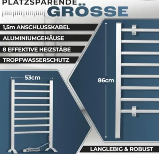 Calentador de toallas eléctrico