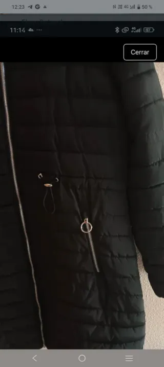 Abrigo Di Bye Negro Talla 46