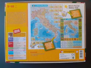 Puzzle Italia Fisica Didattico Double Face