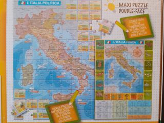 Puzzle Italia Fisica Didattico Double Face
