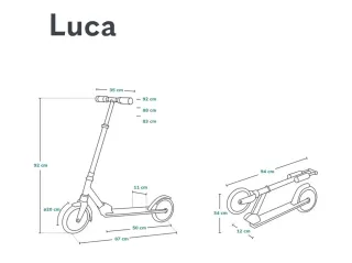 Patinete Urbano Lionelo Luca XXL Rosa