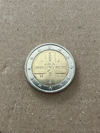 Moneda 2€ Bélgica Cruz Roja 2014 SC