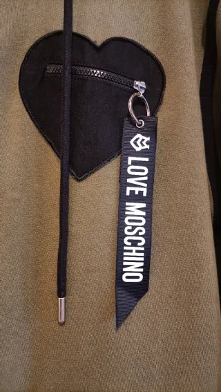 Chaqueta larga Moschino capucha