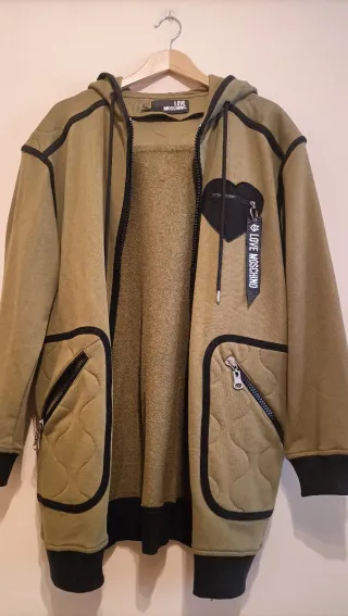 Chaqueta larga Moschino capucha