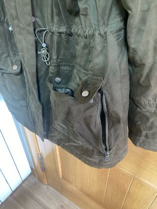 Abrigo verde con forro de borreguito