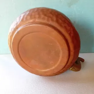 Teiera in rame con manico in legno