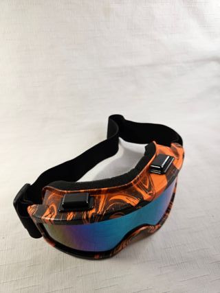 Gafas de esquí con diseño naranja