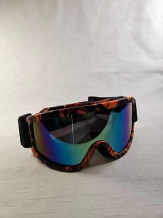 Gafas de esquí con diseño naranja