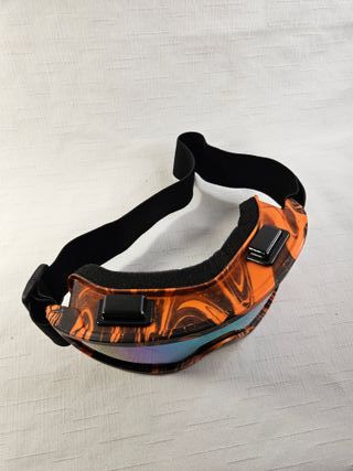 Gafas de esquí con diseño naranja