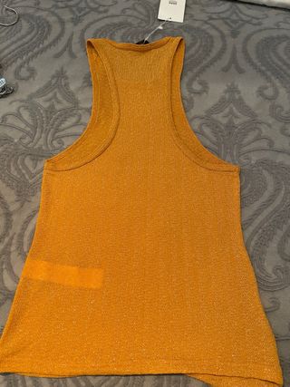Camiseta Zara dorada/naranja Talla S
