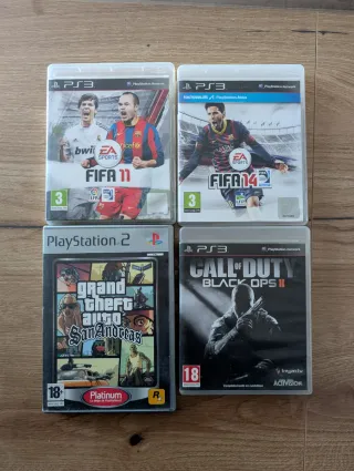 Lote 4 Videojuegos PS3 y PS2. Cada uno 5 euros.