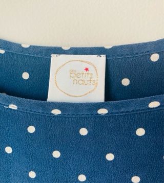 Vestido Petits Hauts azul lunares