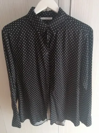Camisa lunares negra EASY WEAR XL