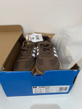 Adidas Samba OG Castanho/Branco Tamanho 37 NOVAS