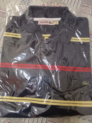 Polo Lacoste Manga Larga XL Rayas