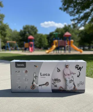 Patinete Urbano Lionelo Luca XXL Blanco/Naranja