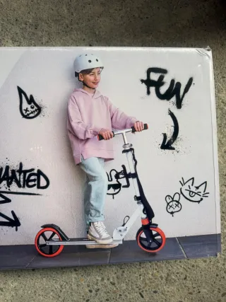 Patinete Urbano Lionelo Luca XXL Blanco/Naranja