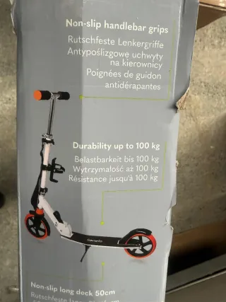 Patinete Urbano Lionelo Luca XXL Blanco/Naranja