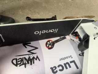 Patinete Urbano Lionelo Luca XXL Blanco/Naranja